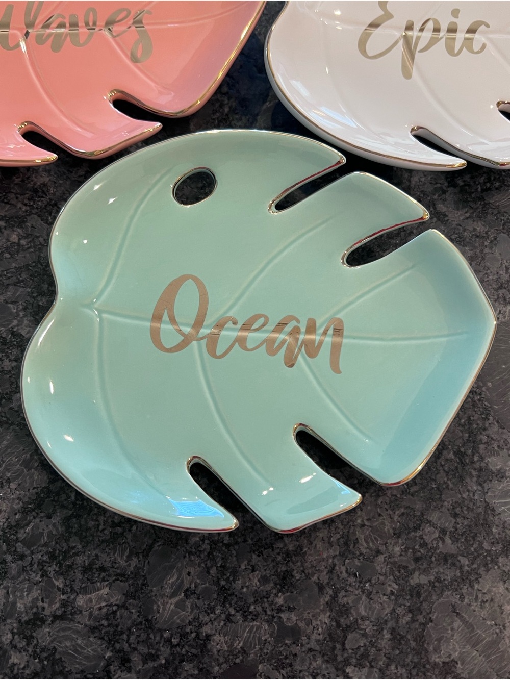Disney Pop Sugar Moana Leaf Trinket tray set - Picture 5 of 7